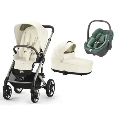 Cybex Talos S Lux duovagn + Maxi-Cosi Pebble 360 babyskydd