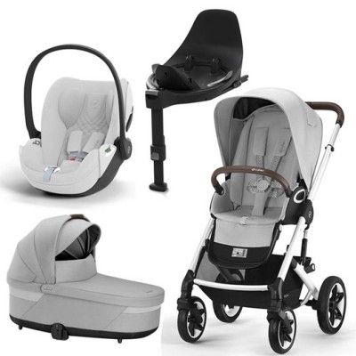Cybex Talos S Lux duovagn + Cloud T babyskydd + bas