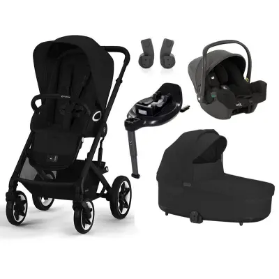 Cybex Talos S Lux duovagn + Joie i-Snug 2 babyskydd + isofixbas