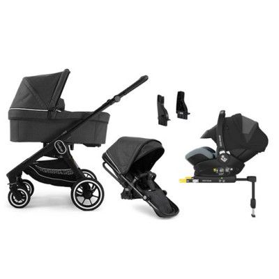 Emmaljunga NXT60 duovagn 2021 + Maxi-Cosi Marble i-Size babyskydd + bas
