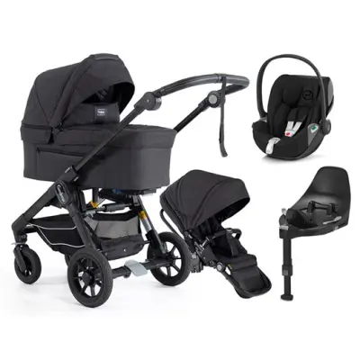 Emmaljunga NXT60 Ergo duovagn 2023 + cloud Z2 babyskydd + bas