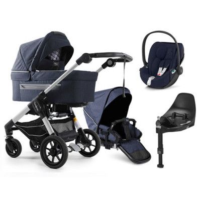 Emmaljunga NXT60 Flat duovagn 2023 + cloud Z2 babyskydd + bas