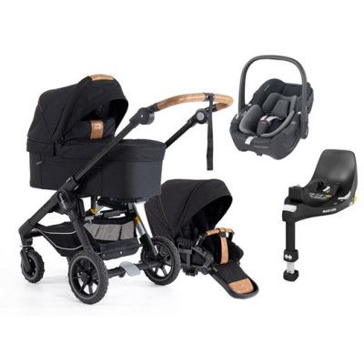 Emmaljunga NXT60 Flat duovagn 2023 + Pebble 360 babyskydd + bas