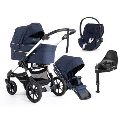 Emmaljunga NXT90 Ergo duovagn 2023 + cloud Z2 babyskydd + bas