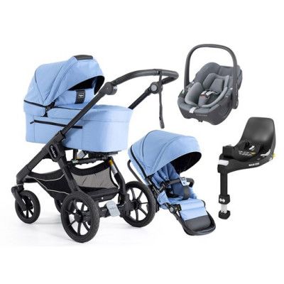 Emmaljunga NXT90 Ergo duovagn 2023 + Pebble 360 babyskydd + bas