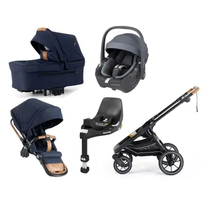 Emmaljunga NXT90 Ergo duovagn 2023 + Pebble 360 babyskydd + bas