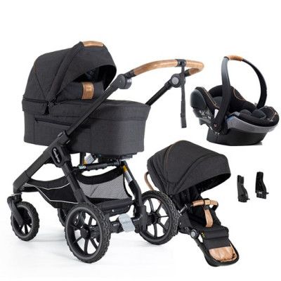 Emmaljunga NXT90 Ergo duovagn 2023, outdoor trek + Emmaljunga babyskydd