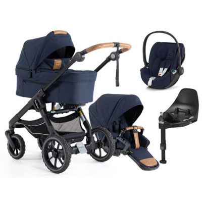 Emmaljunga NXT90 Flat duovagn 2023 + cloud Z2 babyskydd + bas