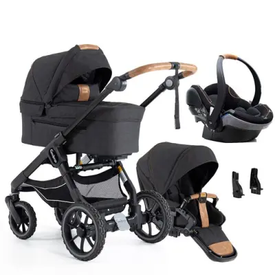 Emmaljunga NXT90 Flat duovagn 2023, outdoor trek + Emmaljunga babyskydd