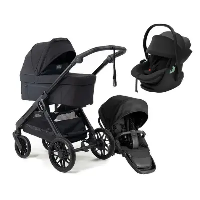 Emmaljunga Sento Max duovagn Ergo+ 2027 + Thule Maple babyskydd
