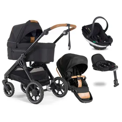 Emmaljunga Sento Max Outdoor duovagn Ergo+ Go Beyond babyskydd + bas