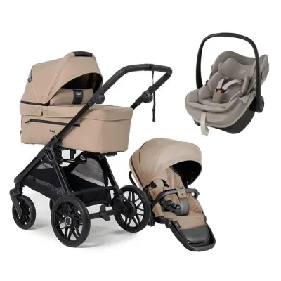 Emmaljunga Sento Pro duovagn Ergo+ 2026 + Maxi-Cosi Pebble Slide Pro babyskydd