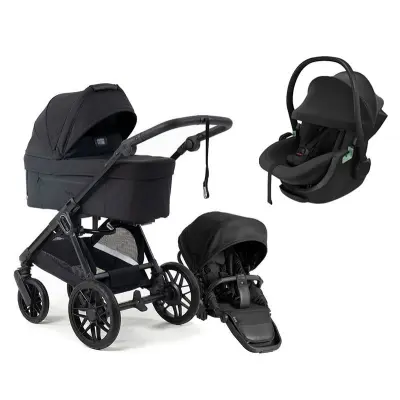 Emmaljunga Sento Pro duovagn Ergo+ 2027 + Thule Maple Connect babyskydd