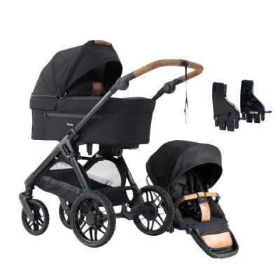Emmaljunga Sento Pro duovagn Ergo+ 2027, Offroad Black Special Edt