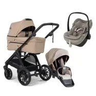 Emmaljunga Sento Pro duovagn Flat+ 2026 + Maxi-Cosi Pebble Slide Pro babyskydd
