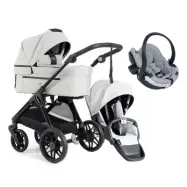 Emmaljunga Sento Pro Urban Flat duovagn + izi go modular babyskydd