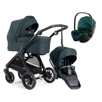 Emmaljunga Sento Urban duovagn Ergo + Baby-Safe Pro babyskydd