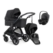 Emmaljunga Sento Urban duovagn Flat+ Baby-Safe Pro babyskydd