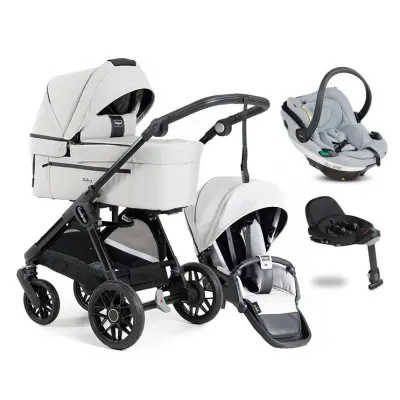 Emmaljunga Sento Urban duovagn Flat+ Go Beyond babyskydd + bas