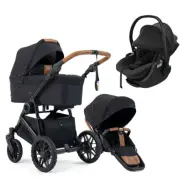 Emmaljunga Super Sonic duovagn + Thule Maple Connect babyskydd