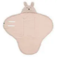Jollein omlottåkpåse teddy babyskydd, pale pink
