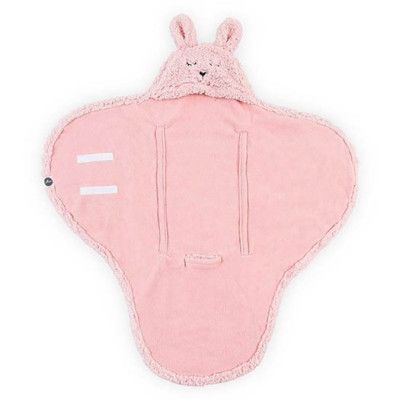 Jollein omlottåkpåse teddy babyskydd, rosa