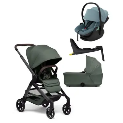 Joolz Hub2 duovagn + Maple babyskydd + Alfi isofixbas