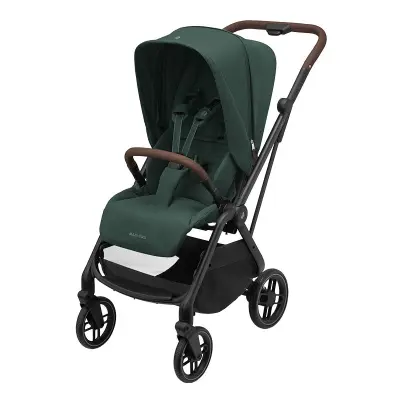 Maxi-Cosi Leona 2 sittvagn, twillic green/brun leath.