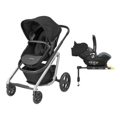 Maxi-Cosi Lila barnvagn + Marble babyskydd&bas, valfri färg