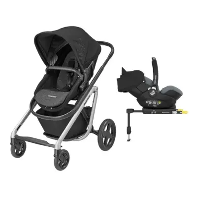 Maxi-Cosi Lila barnvagn + Marble babyskydd&bas, valfri färg