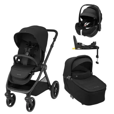 Maxi-Cosi Oxford Plus duovagn + Pebble 360 Pro 2 babyskydd + bas