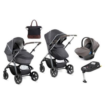 Silver Cross Pioneer duovagn + simplicity babyskydd + bas