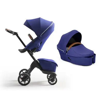 Stokke Xplory X duovagn, ruby red + tillbehörspaket