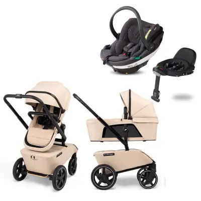 The Jiffle duovagn + BeSafe Go Beyond babyskydd + isofixbas