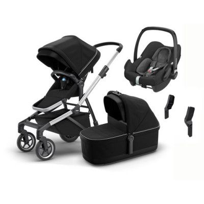 Thule Sleek duovagn + Maxi-Cosi Rock babyskydd 0-12 kg&adapter
