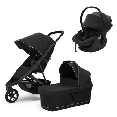 Thule Spring 2 duovagn + Thule Maple babyskydd