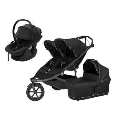 Thule Urban Glide 3 double duovagn + Maple babyskydd