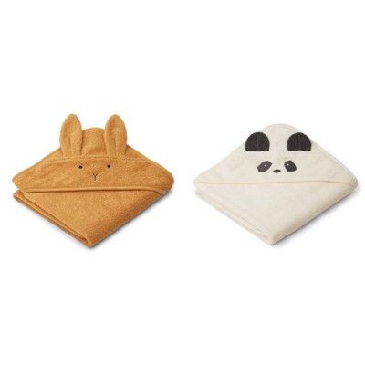 Liewood badcape Albert 2-pack, mustard mix