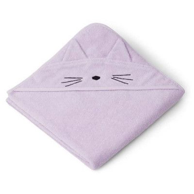 Liewood badcape Albert, cat light lavender