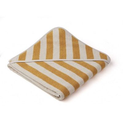 Liewood badcape Louie stripe, yellow mellow/sandy