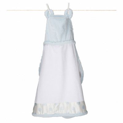 Little Giraffe, Badcape Luxe New Dot 74x89 cm blå