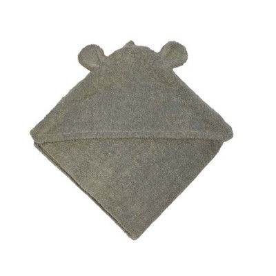 Mini Dreams badcape Bear 75x75 cm, grå