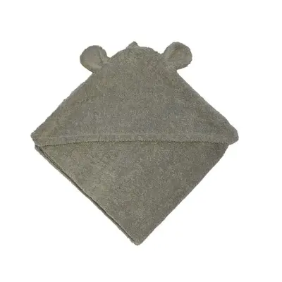 Mini Dreams badcape Bear 75x75 cm, grå