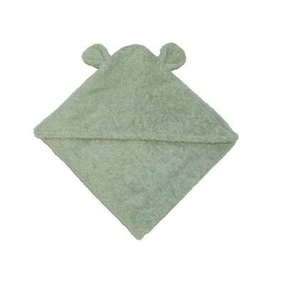 Mini Dreams badcape Bear 75x75 cm, grön