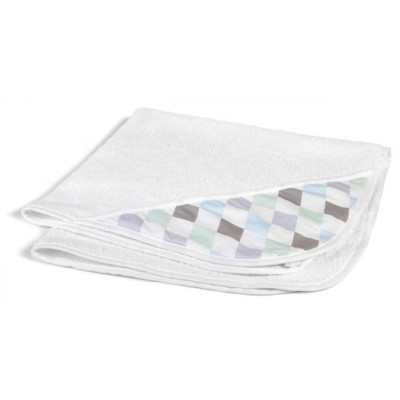 NG Baby badcape harlequin blå