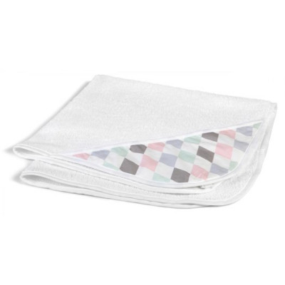 NG Baby badcape harlequin rosa