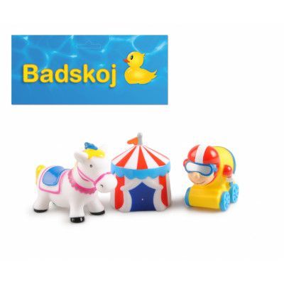 Badlek, Cirkus, Vit häst, Cirkustält och man i kanonkula