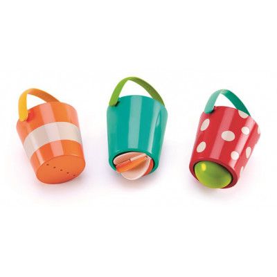 Hape, Badleksaker - 3 st hinkar