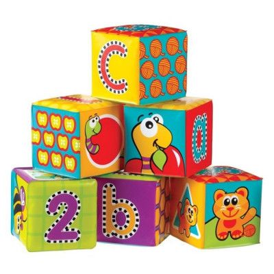 Happy Baby Mjuka byggklossar 6-pack