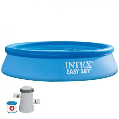 INTEX Easy Set Pool med pump 244x61 cm 1900l - INTEX -  Leksaksaffären